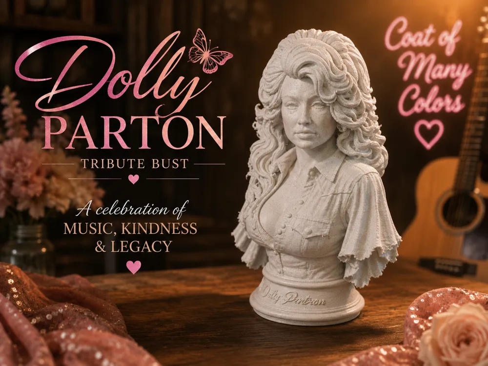 Figura decorativa: Dolly Parton Tribute | Country Music Legend. Referencia del modelo original.