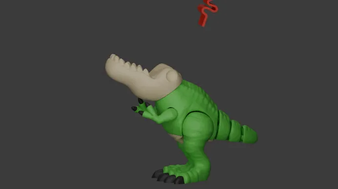 BITING T-REX (MULTIPART PRINT) view 2