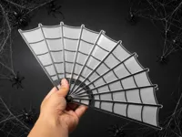 Spider Web Folding Fan