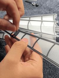 (Split Snap-Fit Version)Spider Web Folding Fan