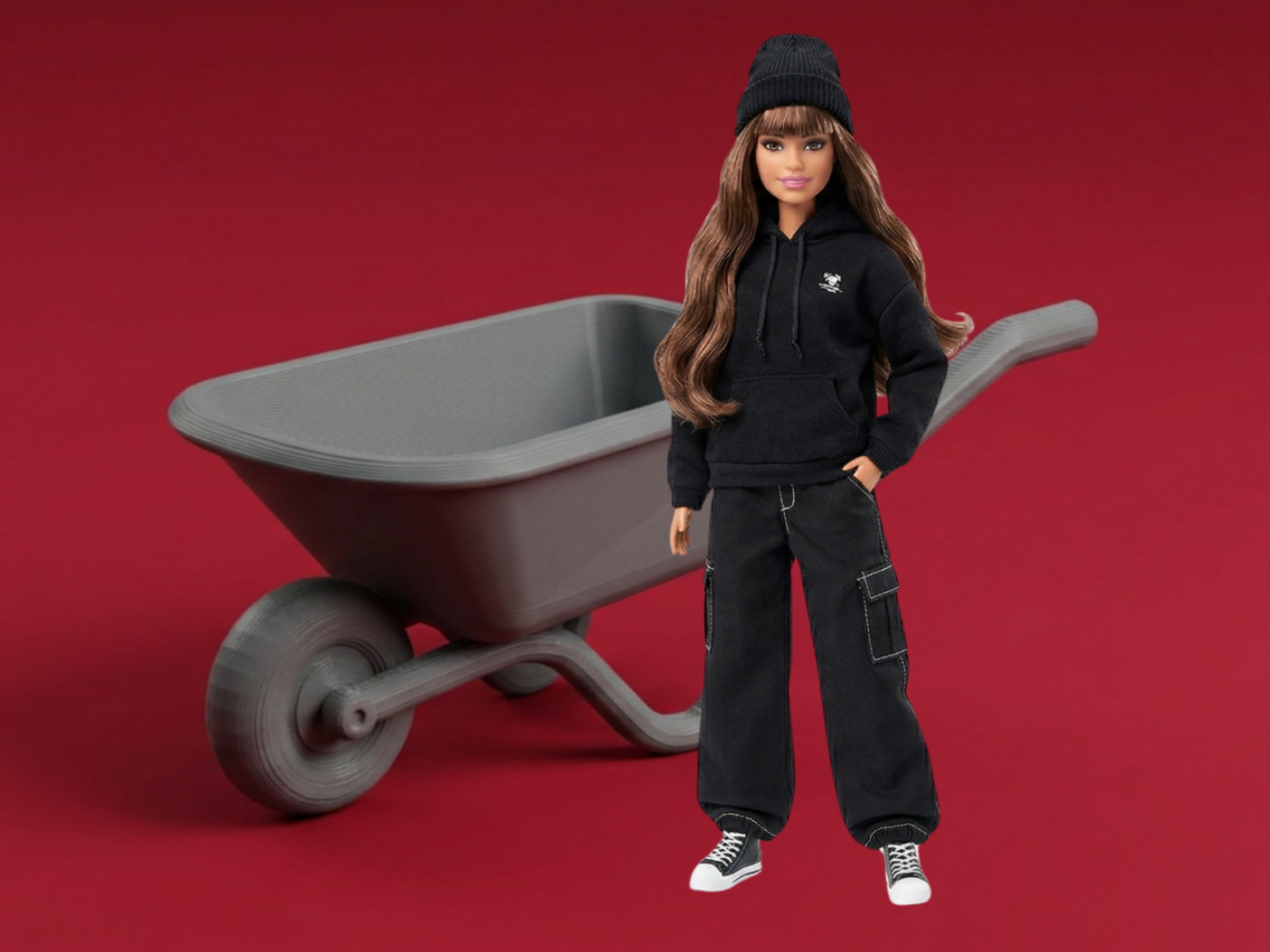 Mini Wheelbarrow – Dollhouse Garden Cart