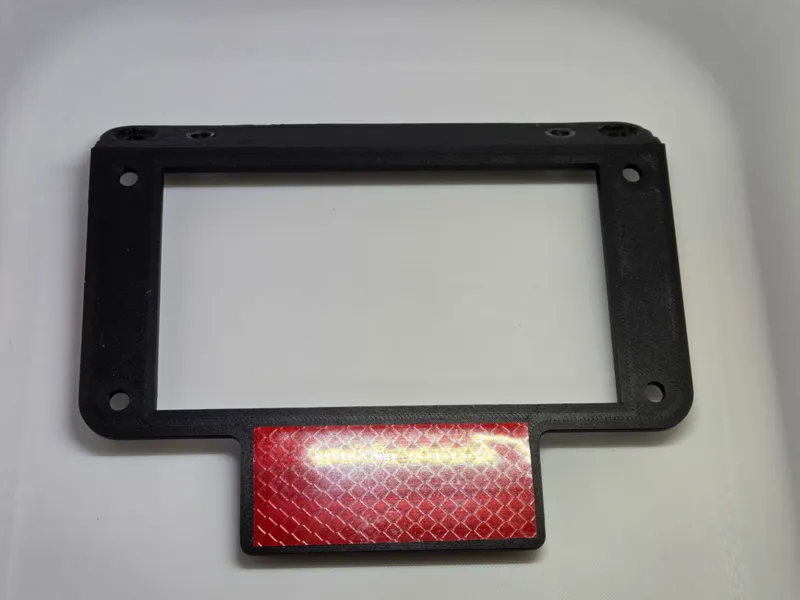 Motor bike licence plate holder