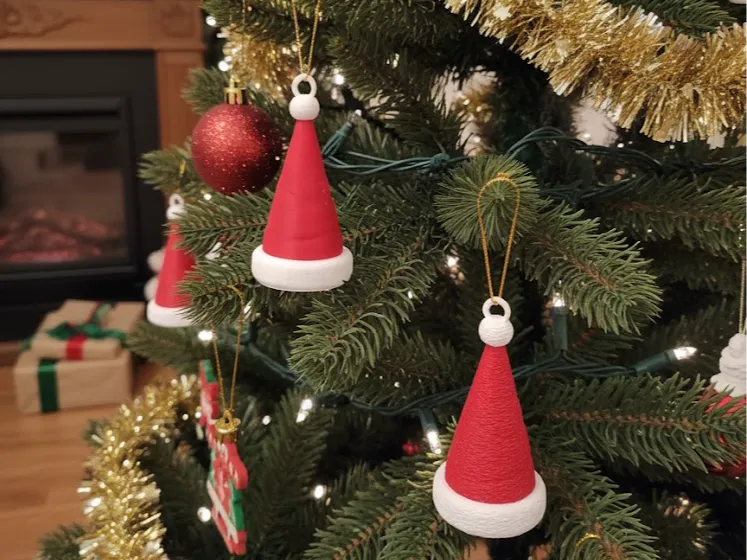 Santa Hat Christmas Ornament - Only 9 Grams