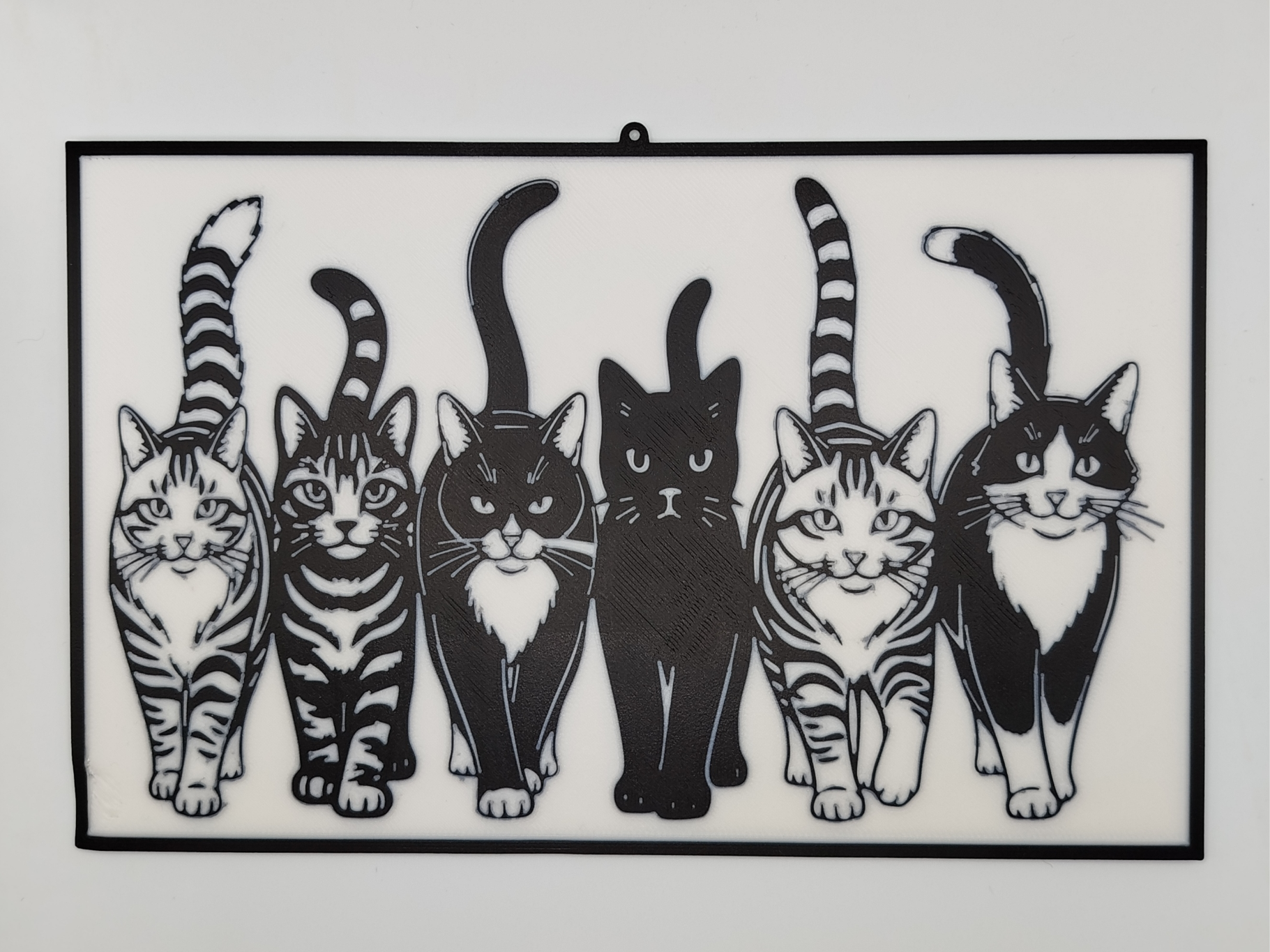 Katzenbande Wandbild