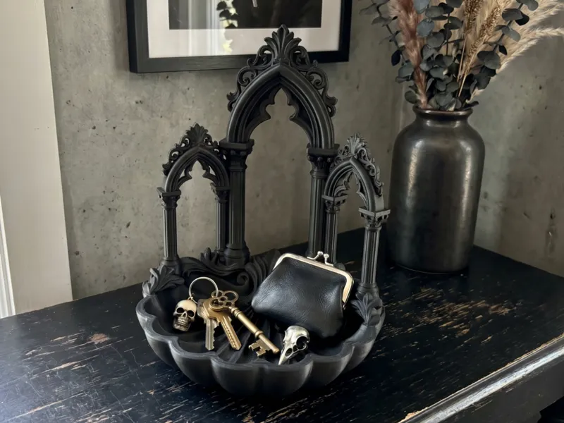 Gothic Cathedral Catchall Tray - Ornate Organizer