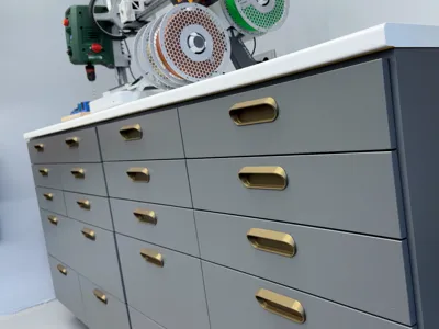 Recessed drawer handles (with router templates)