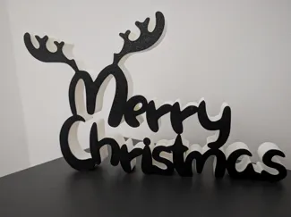 Merry Christmas Sign Deko