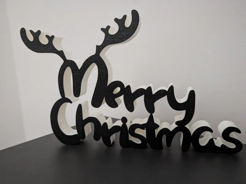 Merry Christmas Sign Deko