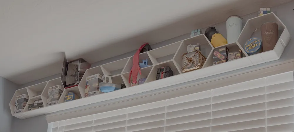 Modular Hex Shelving System - Free 3D Print Model - MakerWorld