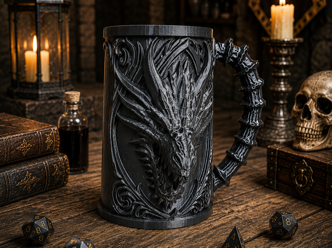Dragon Mug/Beer/Can Holder