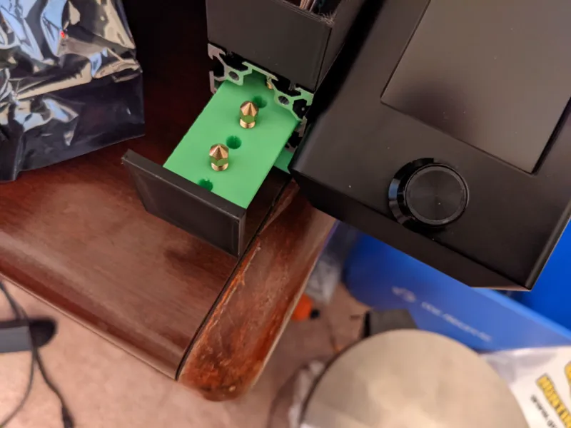 Ender 3 Hidden Nozzle Storage Rail