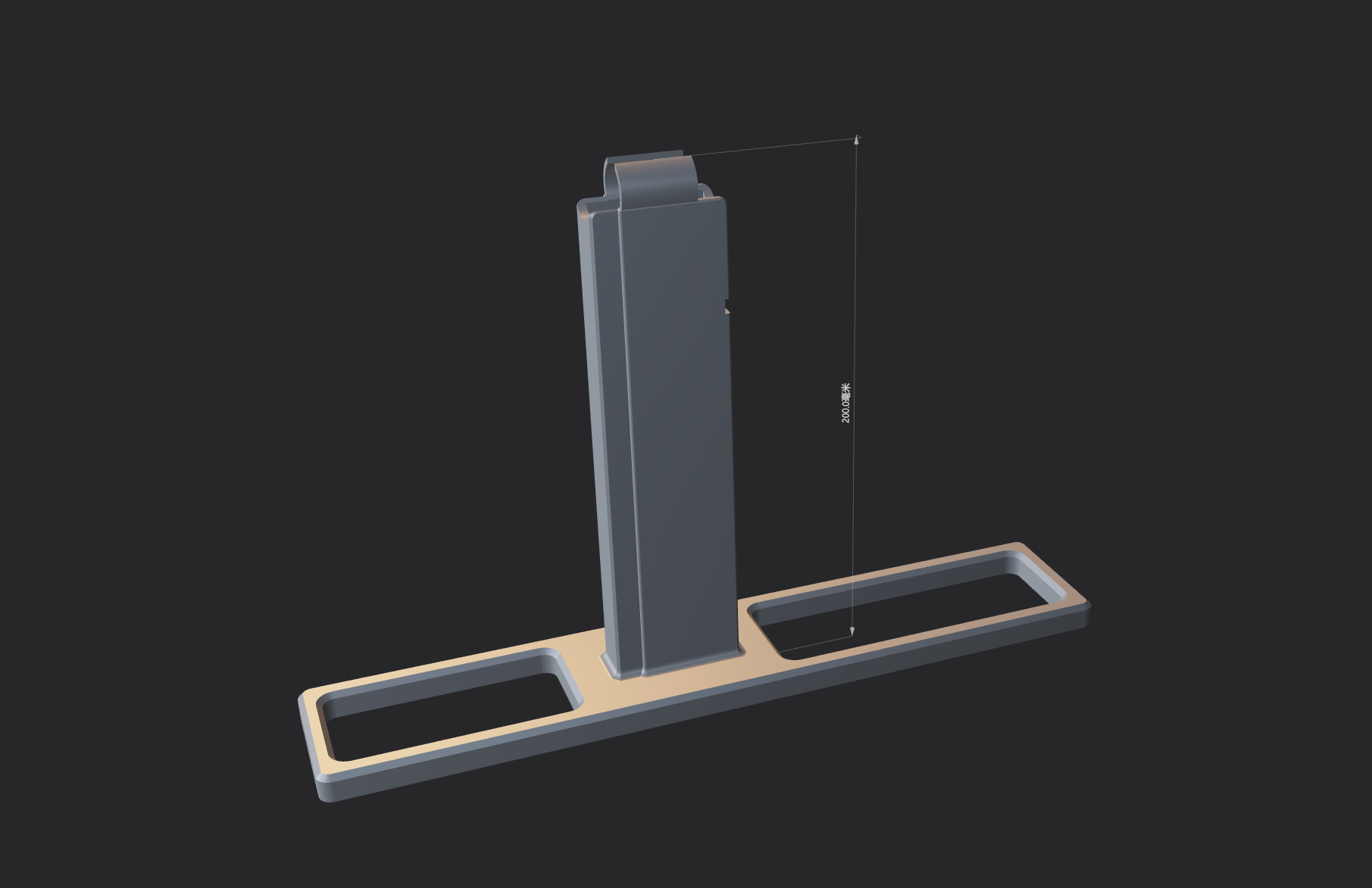 Miniatura 2 do modelo 3D 工匠直龙爪规格发射器展示支架