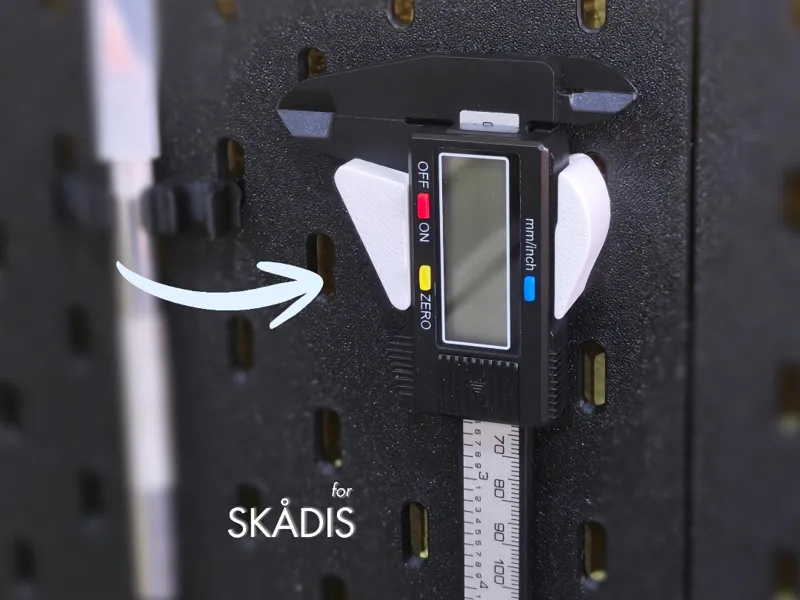 SKÅDIS Digital Caliper Holder | Pegboard Mount