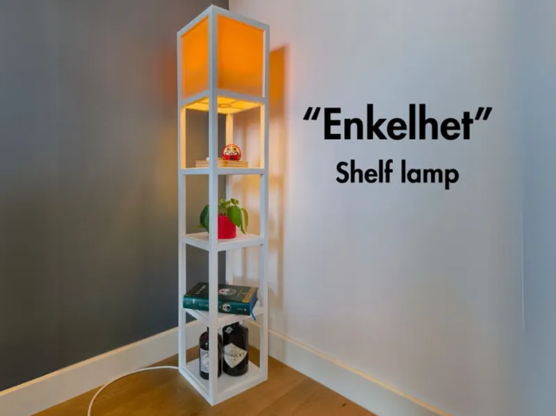 "Enkelhet" IKEA-like shelf lamp