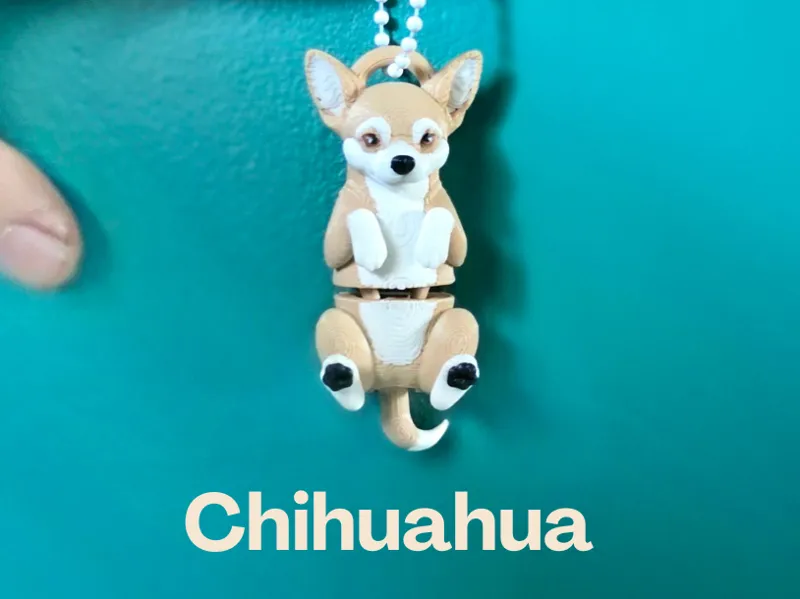 Chihuahua - Articulated dog keychain