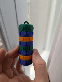 Multi-colors sliced by row, 114% from original size