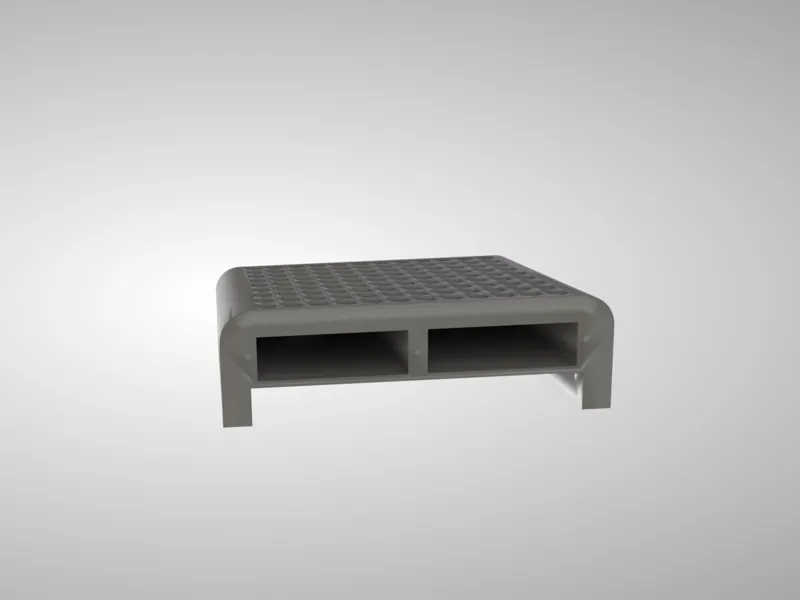 Monitor Stand with Shelves