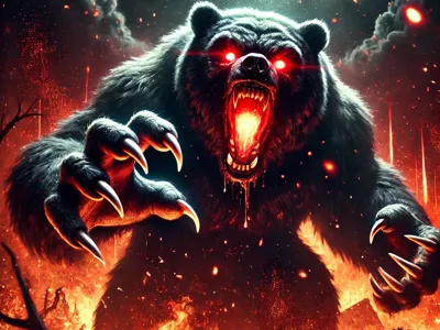 Bear in Flames