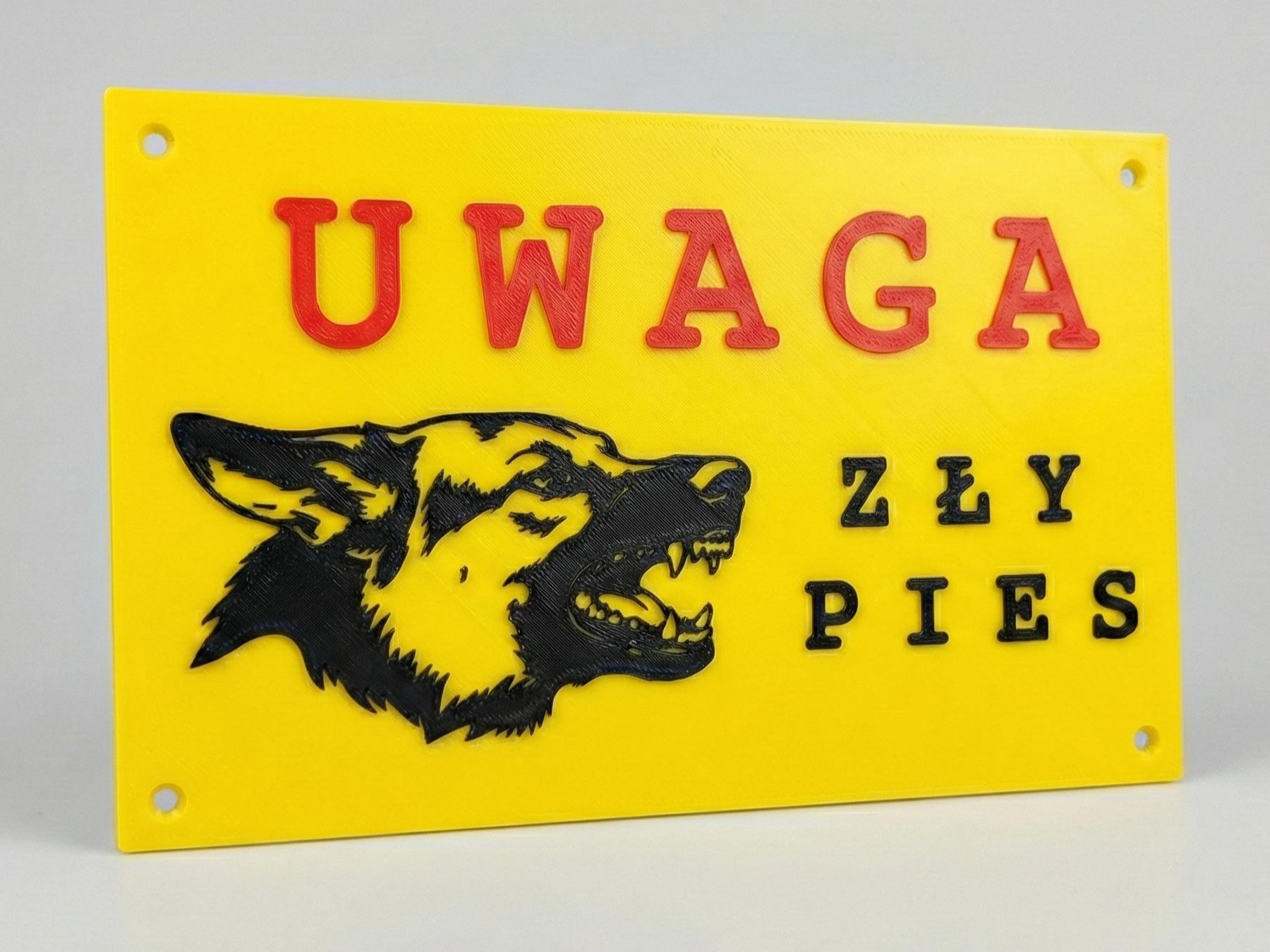 Tabliczka Uwaga zły pies
