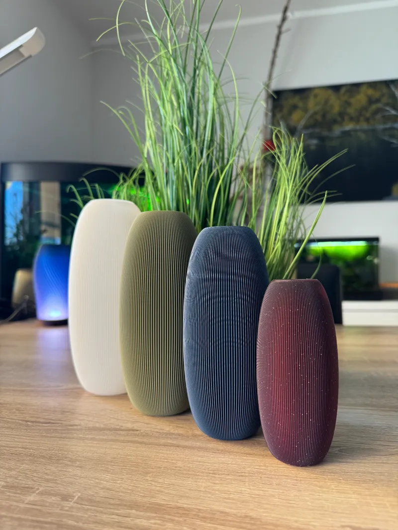 Ribbed Vase