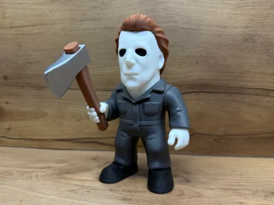 Action Figure Michael Myers (Halloween) - Colecionável 3D Chibi