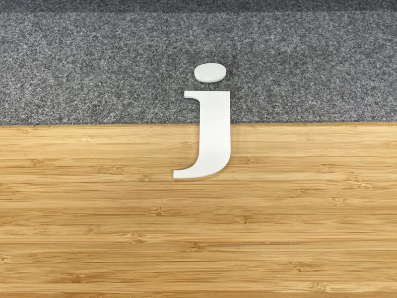 Lower Case j