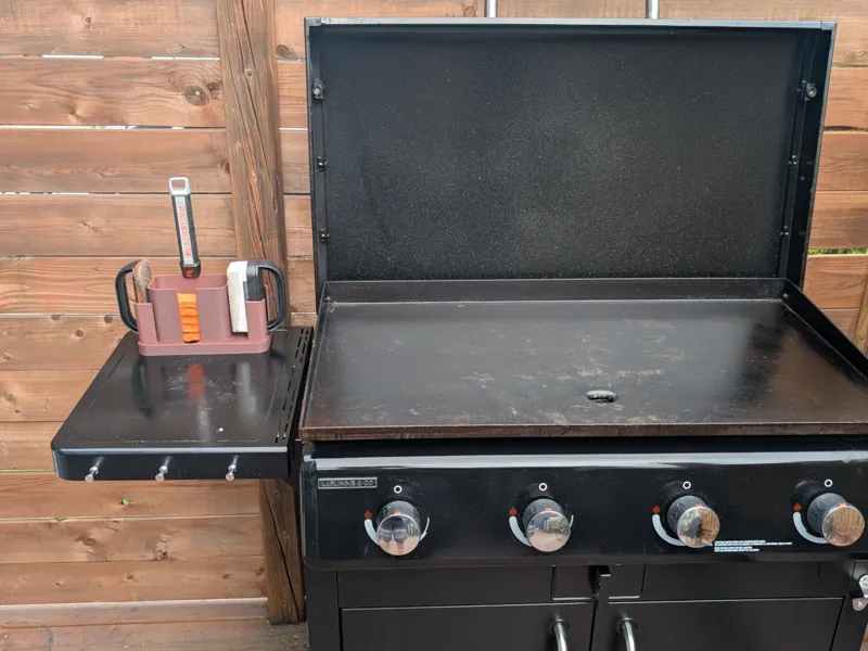 support d'ensenble de néttoyage de plaque BBQ
