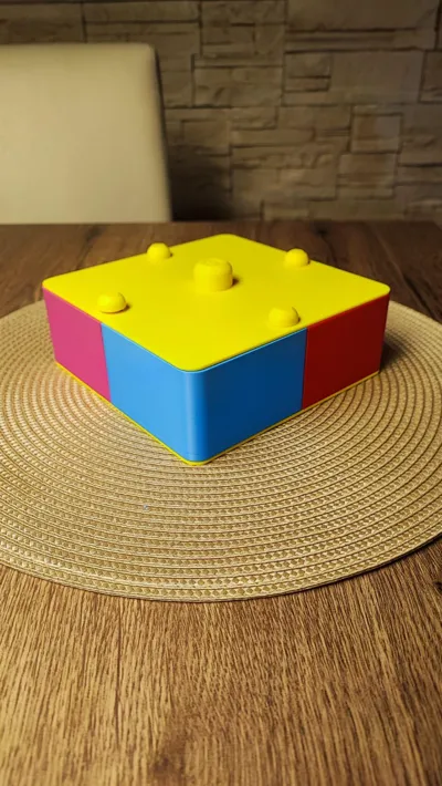 Box Rotation 3d Model Rotating storage box with 4 containers. by daniel.rynduch MakerWorld ...