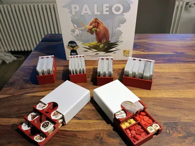 Paleo board game organizer + expansion + modules