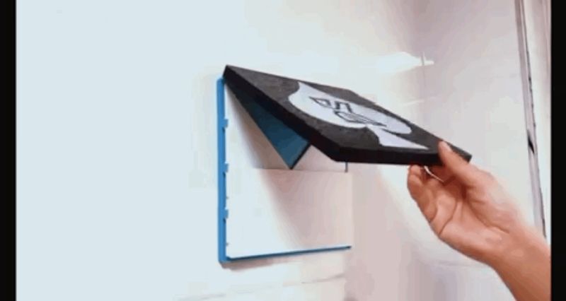 浴室壁画防水衣架 bathroom mural racks（watertight）