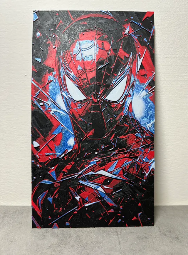 Spiderman hueforge painted final