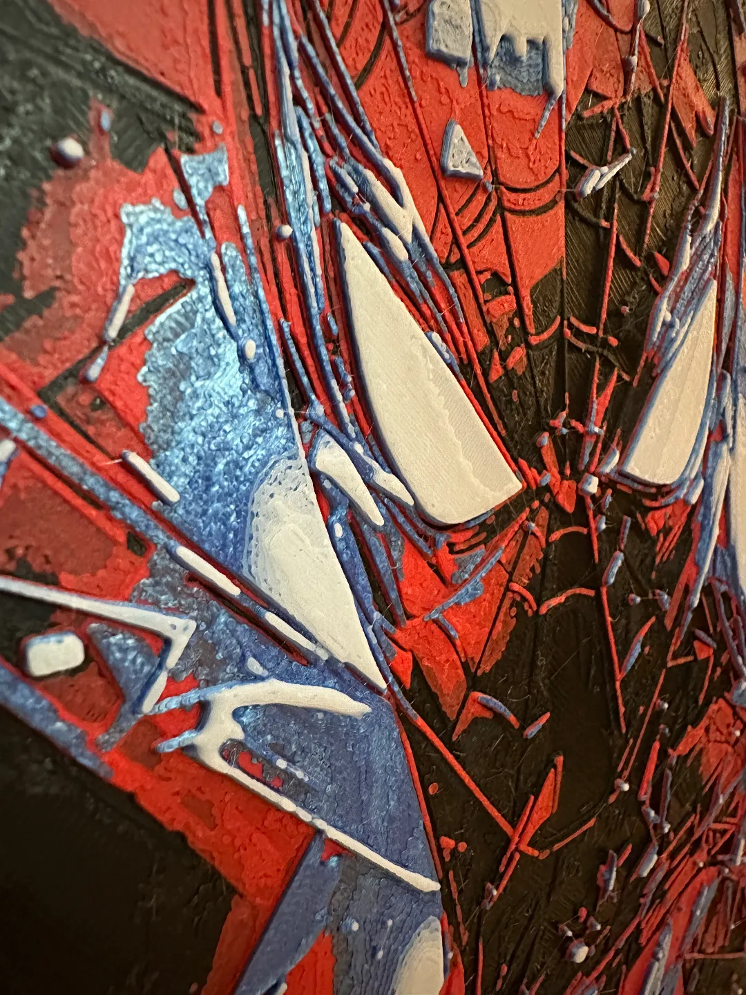 Spiderman hueforge painted final view 4