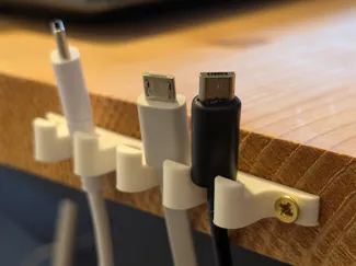 Cable holder for screws (no supports)