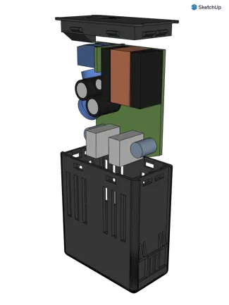 Usb lumitek LK40044-U2 + GEWISS SYSTEM GW21056