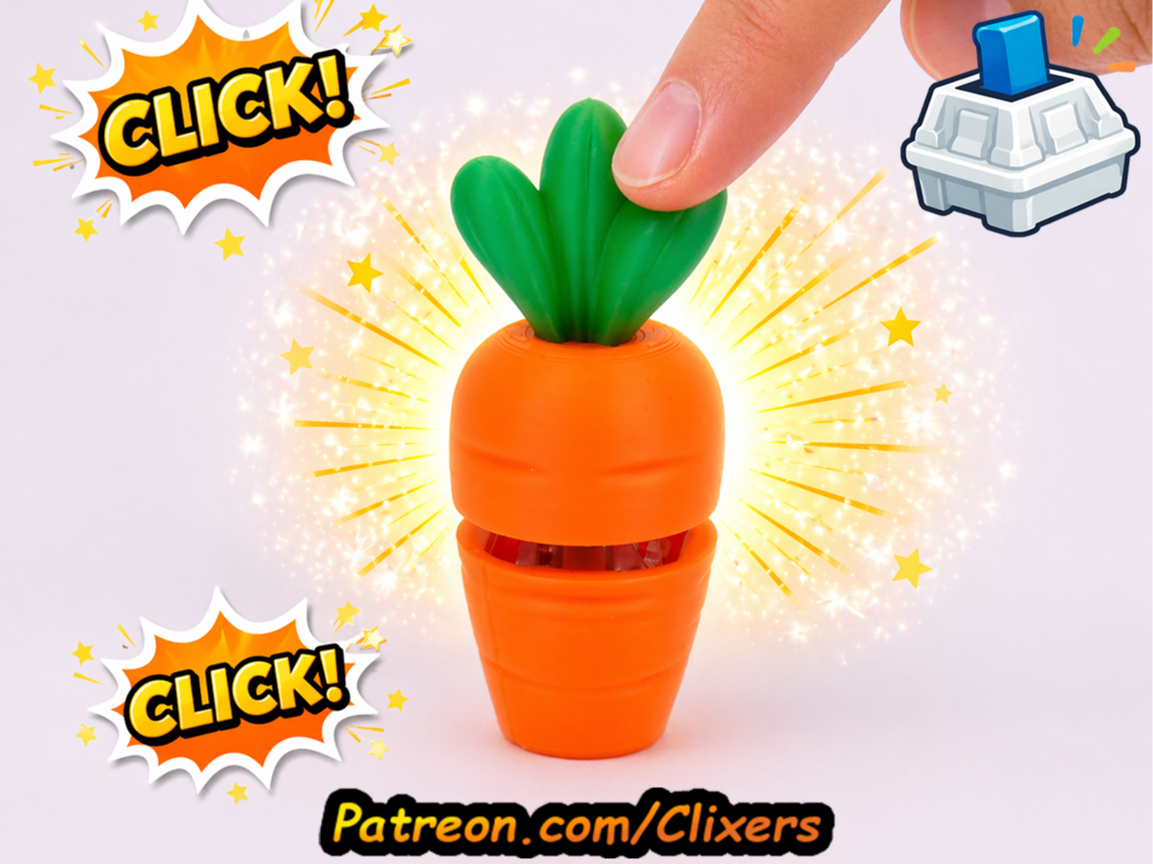 Carrot Clicker Cute Fidget Toy