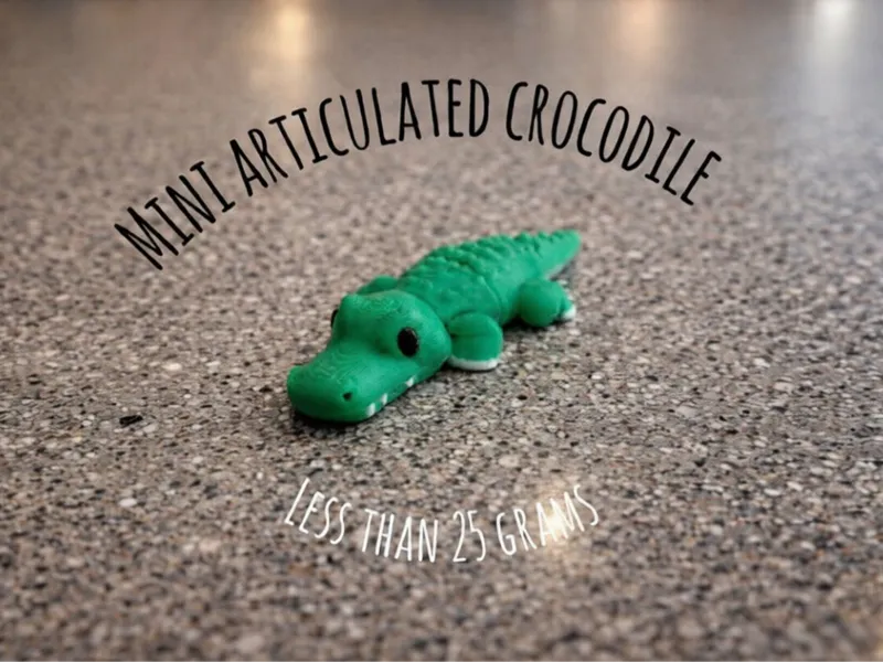 mini articulated crocodile (print in place)
