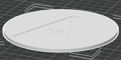 Coaster With First Inital A
