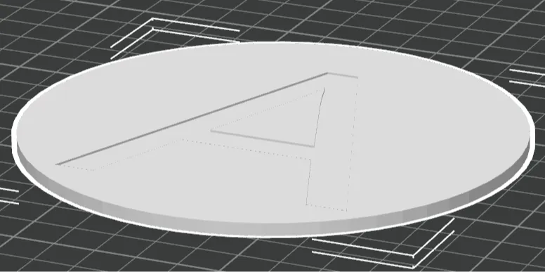 Coaster With First Inital A