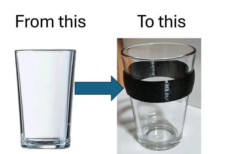 heat protector band for coffee glass