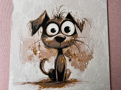 Cartoon Hund - Hueforge