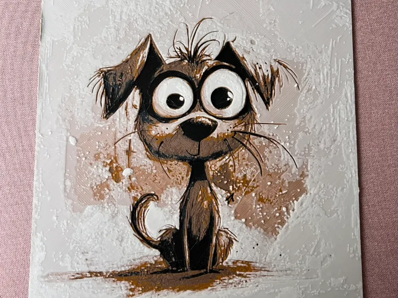 Cartoon Hund - Hueforge