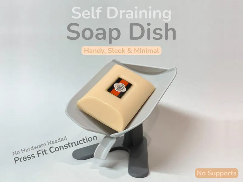 Self Draining Soap Dish
