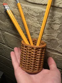 Pot à crayons façon panier tressé — photo 3