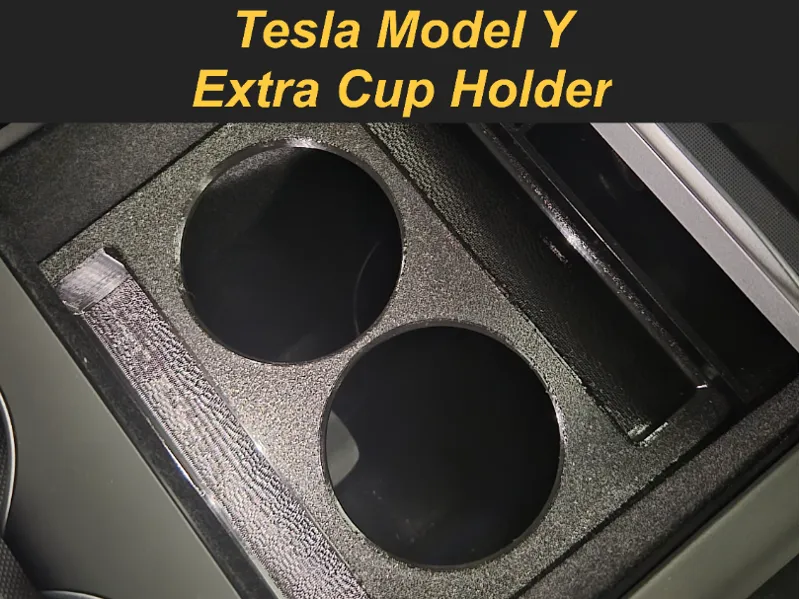 Tesla Model Y Center Console Extra Cup Holder
