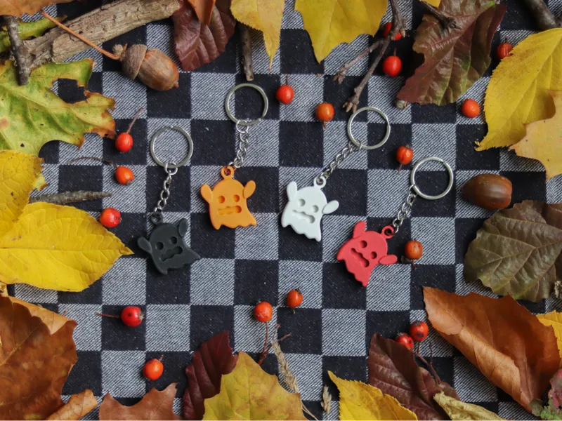 Suprised Ghost Keychain| Autumn Series|Halloween