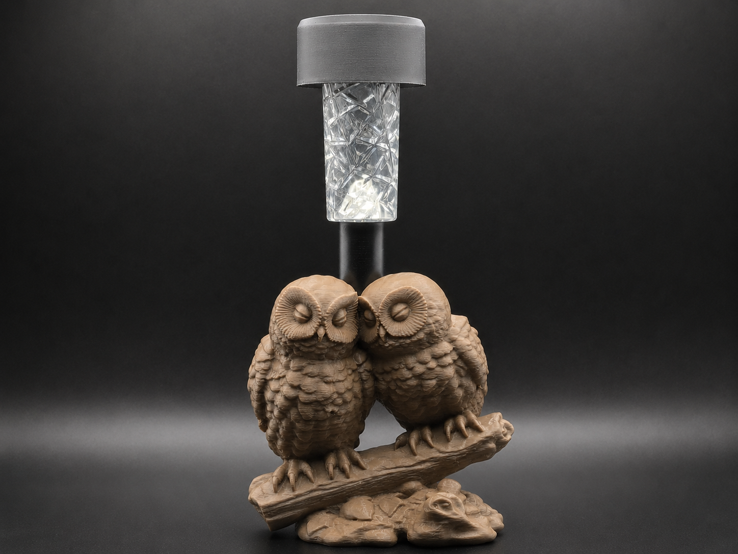 Cuddling Owls Solar Light Holder