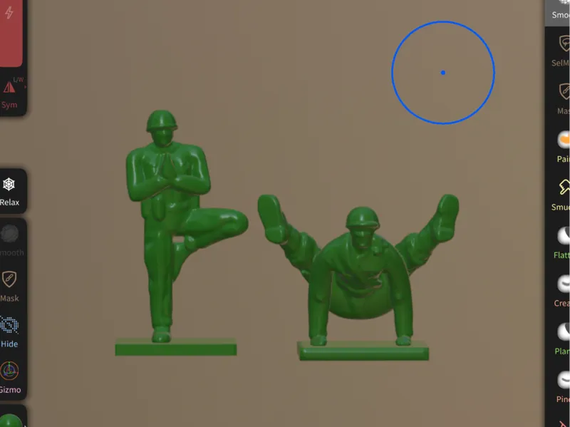 Army Men Doing Yoga