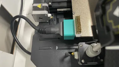 Ender 3 S1 Pro nozzle wiper (Brush version)