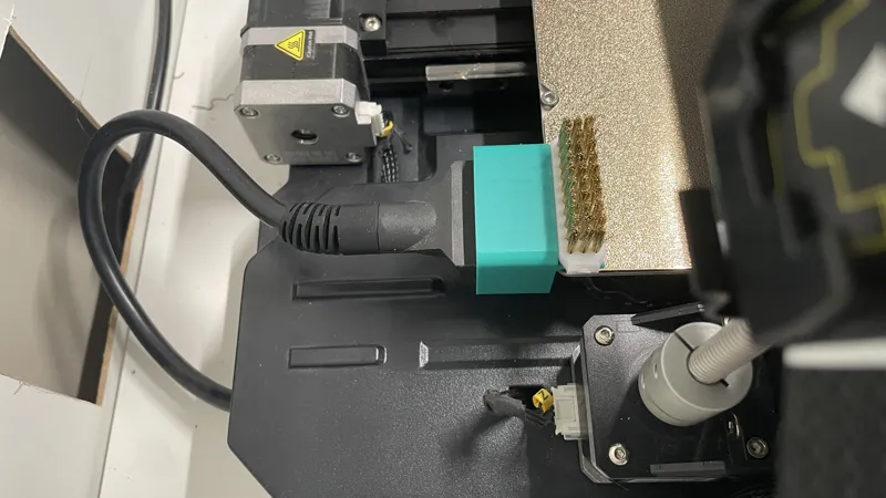 Ender 3 S1 Pro nozzle wiper (Brush version)