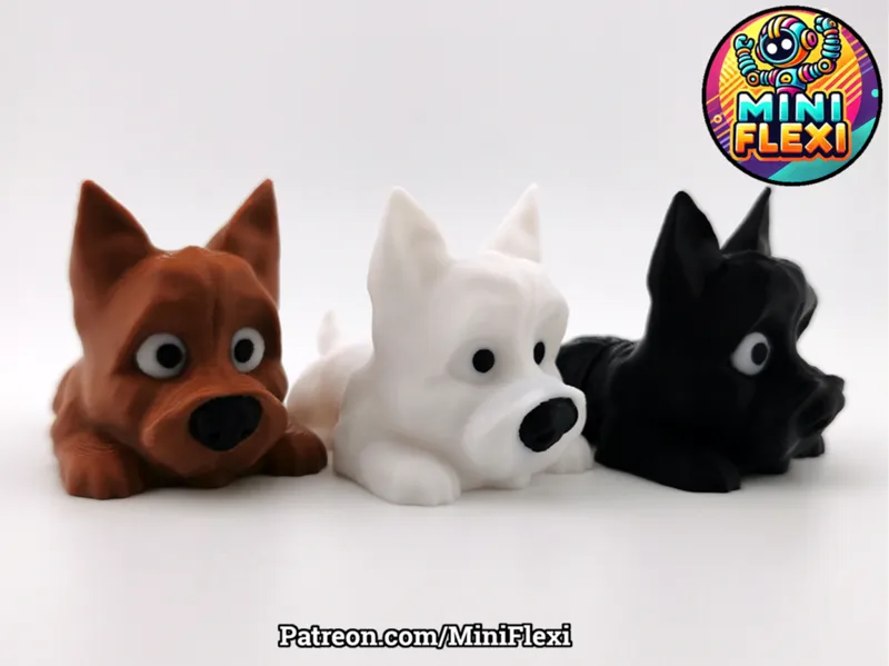 Mini Flexi Cairn Terrier - No Support Articulated